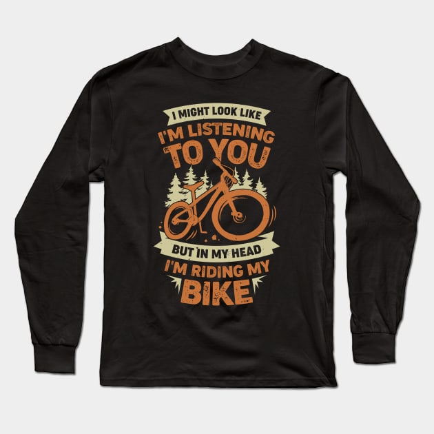 Downhill Mountain Biking Bike Mountainbiker Gift Long Sleeve T-Shirt by Dolde08